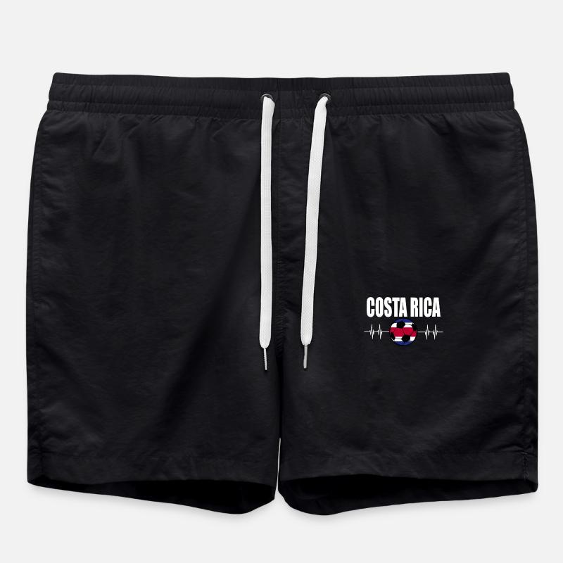 Costa Rica Soccer - Swim Trunks - black
