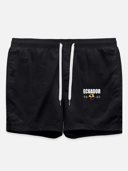 Ecuador Fußball - Badeshorts - Schwarz
