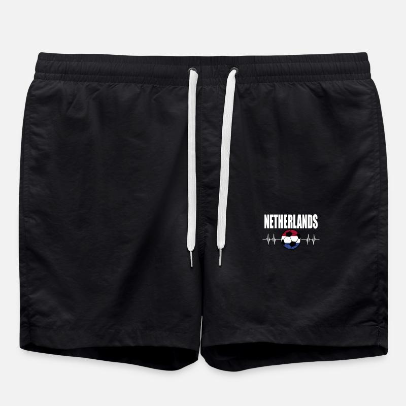 Pays-Bas de football - Short de bain - noir