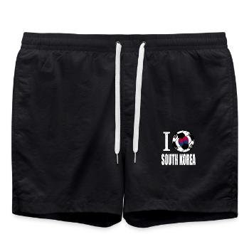 Corée du Sud de football - Short de bain - noir - Devant - AI Model Male 185 light (185cm)