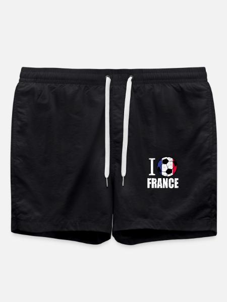 Frankreich Fußball - Badeshorts - Schwarz