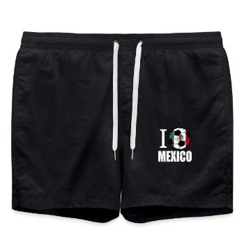 Mexique Football - Short de bain - noir - Devant - AI Model Male 185 light (185cm)