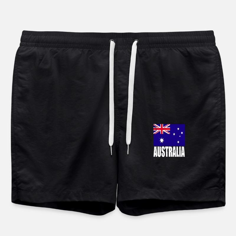 Drapeau de l’Australie - Short de bain - noir