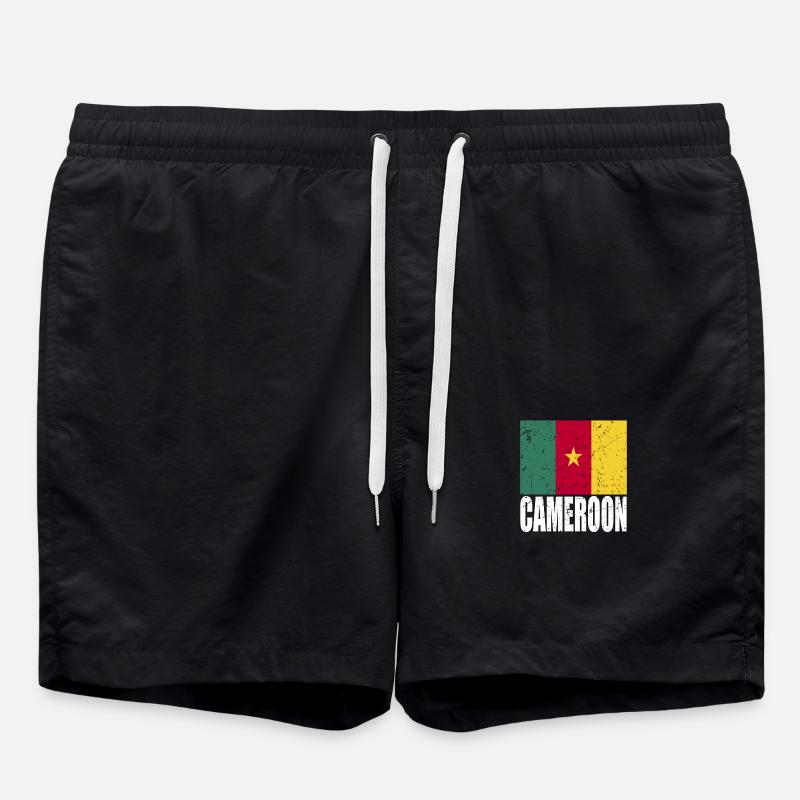 Cameroon flag - Swim Trunks - black