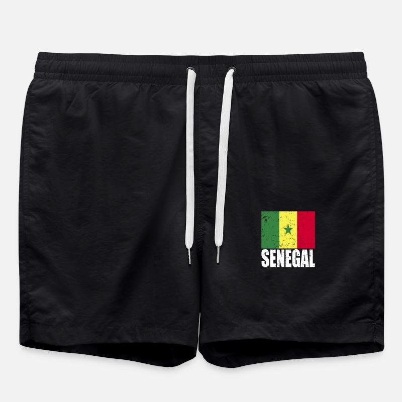 Drapeau du Sénégal - Short de bain - noir