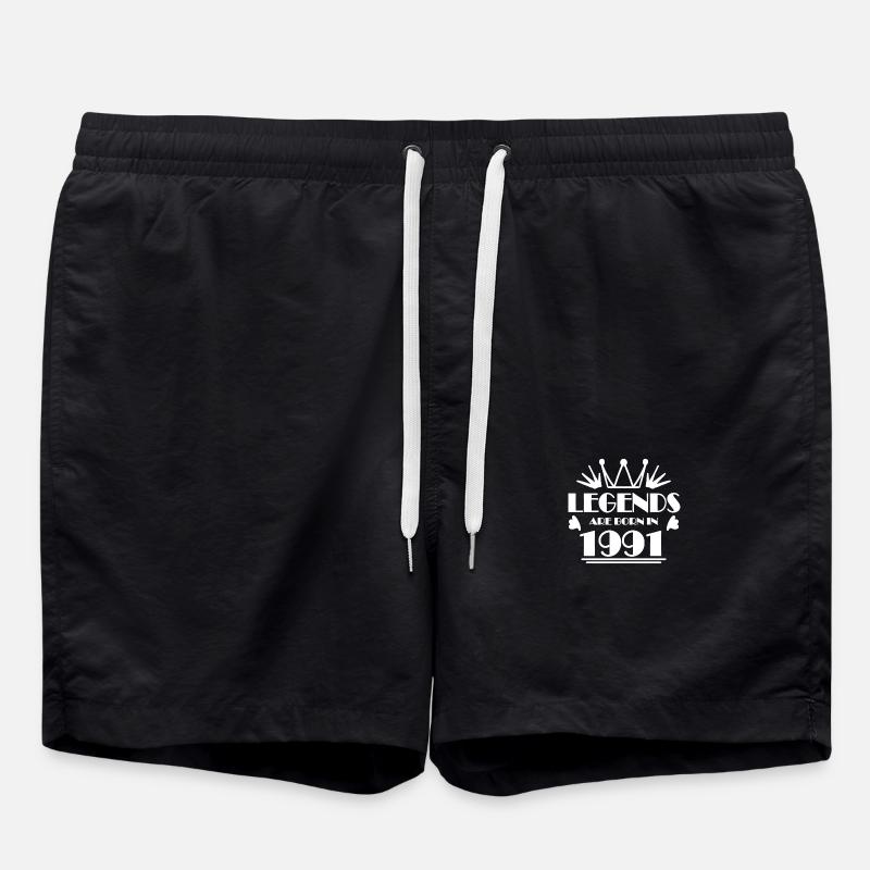 1991 - Né en 1991 - Short de bain - noir