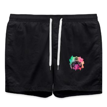 Artisan chrétien - Short de bain - noir - Devant - AI Model Male 185 light (185cm)