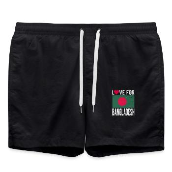 Bangladesh Souvenir - Short de bain - noir - Devant - AI Model Male 185 light (185cm)