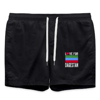 Souvenir du Daghestan - Short de bain - noir - Devant - AI Model Male 185 light (185cm)