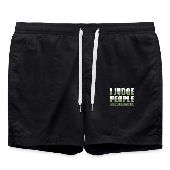 Licence en droit - Short de bain - noir - Devant - AI Model Male 185 light (185cm)