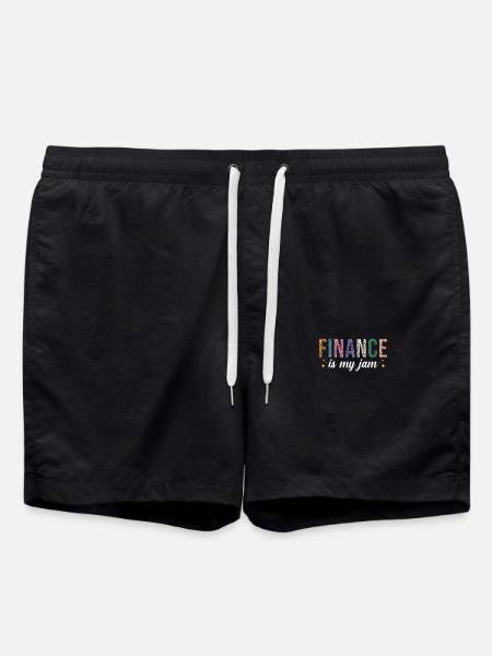 Finance is my passion - Swim Trunks - black