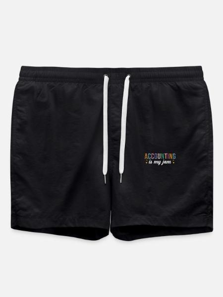 Accounting is my passion - Swim Trunks - black