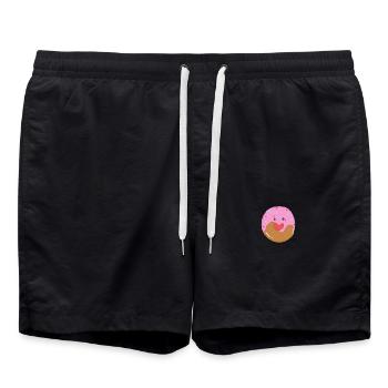 Bonbons Kawaii - Short de bain - noir - Devant - AI Model Male 185 light (185cm)