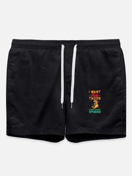 Fish Tacos - Swim Trunks - black