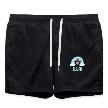 Elijah Nom Rainbow Baby - Short de bain - noir - Devant - AI Model Male 185 light (185cm)