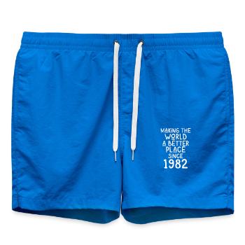 Rendre le monde meilleur depuis 1982 - Short de bain - cobalt blue - Devant