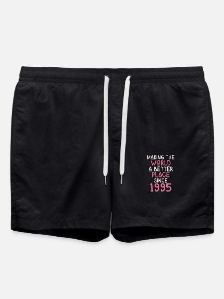 Gør verden til et bedre sted siden 1995 - Badeshorts - sort