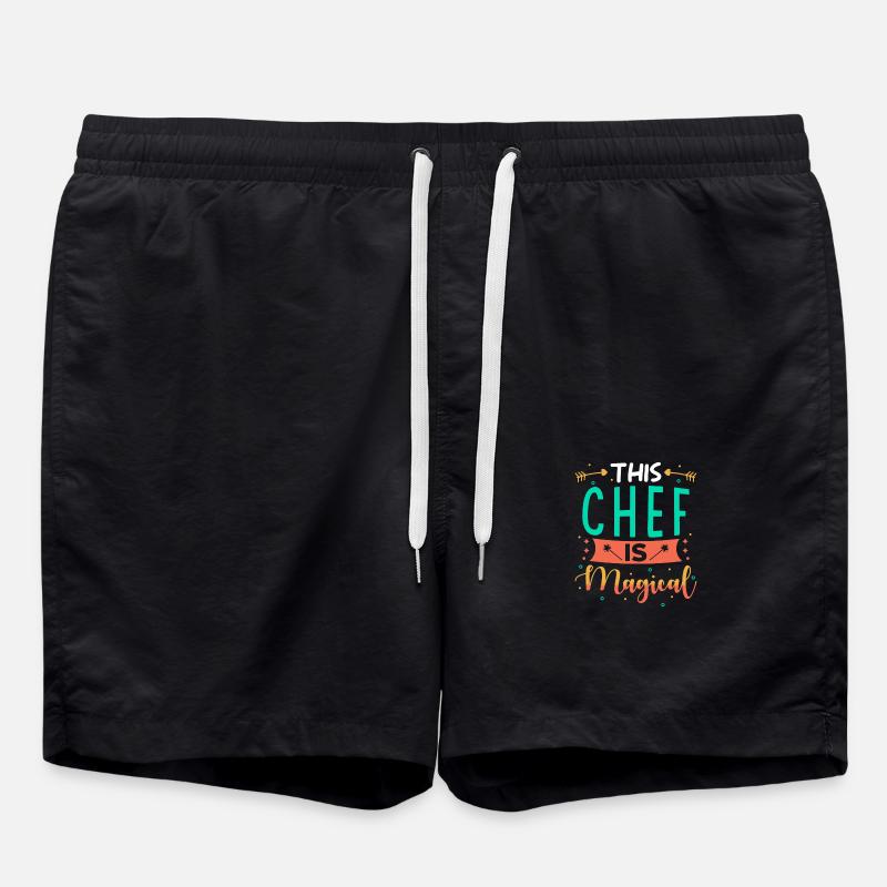 Chefin Geschenk - Badeshorts - Schwarz