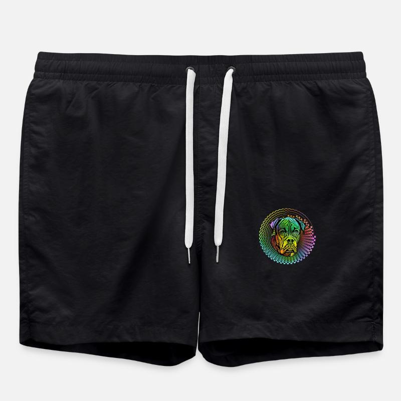 Boxer Rétro - Short de bain - noir