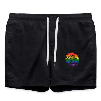 Boxer - Swim Trunks - black - Front - AI Model Male 185 light (185cm)