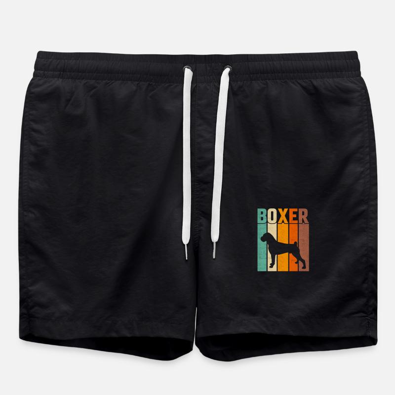 Boxer Retro - Swim Trunks - black