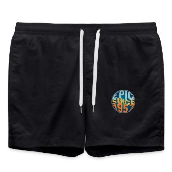 Episch Seit 1957 - Badeshorts - Schwarz - Vorne - AI Model Male 185 light (185cm)