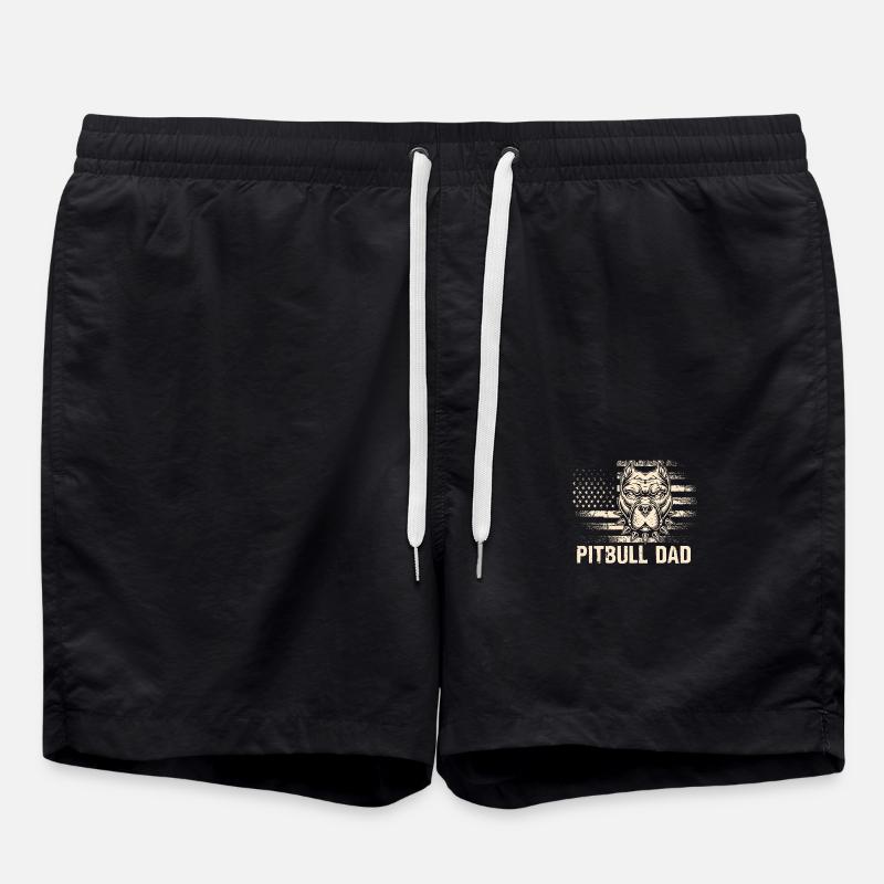 Papa Pitbull - Short de bain - noir