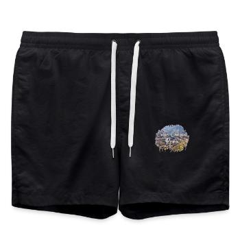 Colca Canyon Pérou Souvenir - Short de bain - noir - Devant - AI Model Male 185 light (185cm)