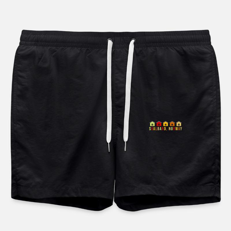 Spitsbergen Norway Souvenir - Swim Trunks - black