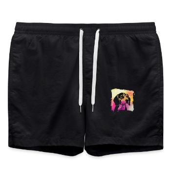 Beagle - Short de bain - noir - Devant - AI Model Male 185 light (185cm)