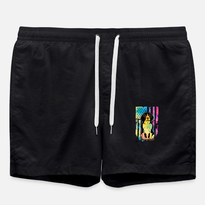 Beagle USA - Swim Trunks - black