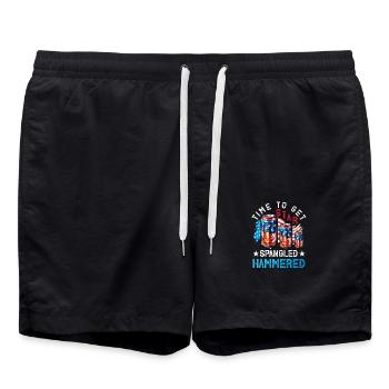 Time to get Star Spangled Hammered - Badeshorts - Schwarz - Vorne - AI Model Male 185 light (185cm)