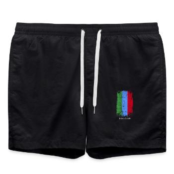 Souvenir avec le drapeau du pays de l’ADJARIE - Short de bain - noir - Devant - AI Model Male 185 light (185cm)