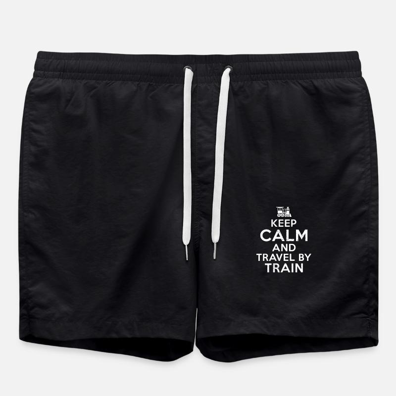 Voyage en train - Short de bain - noir