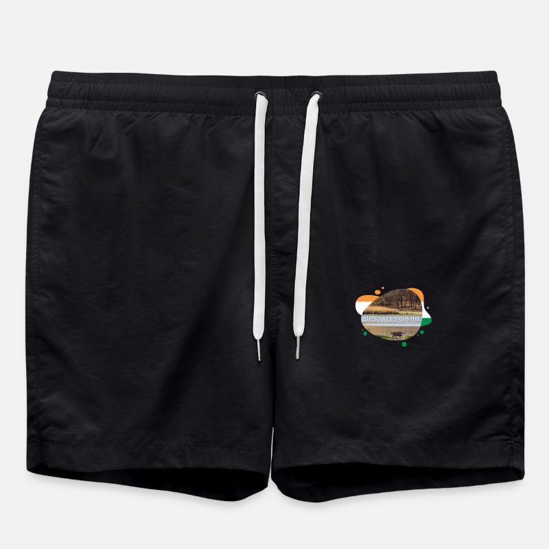 Ranthambore India Souvenir - Swim Trunks - black