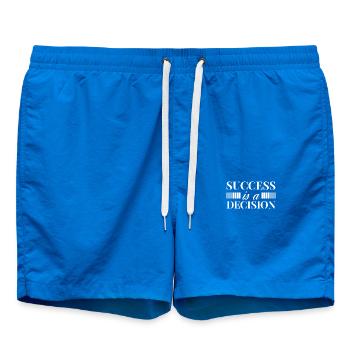 Succès Motivation Citation Décision de succès - Short de bain - cobalt blue - Devant