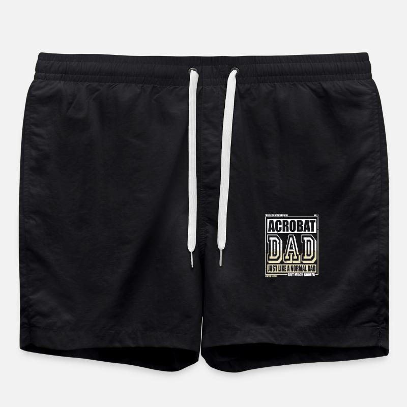 Akrobat Papa Geschenk - Badeshorts - Schwarz