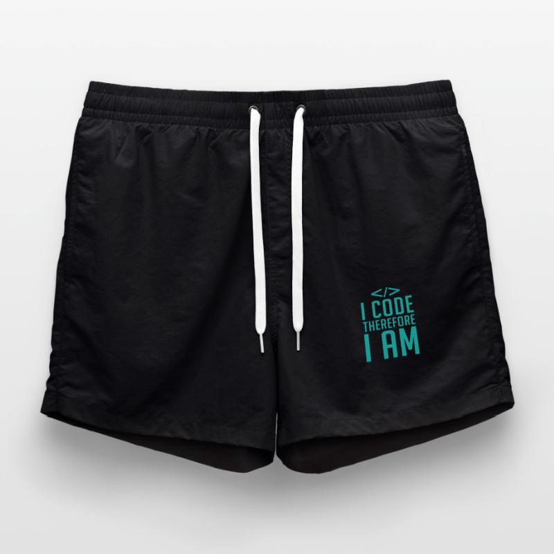 Programmer Developer Coder Code Swim Trunks