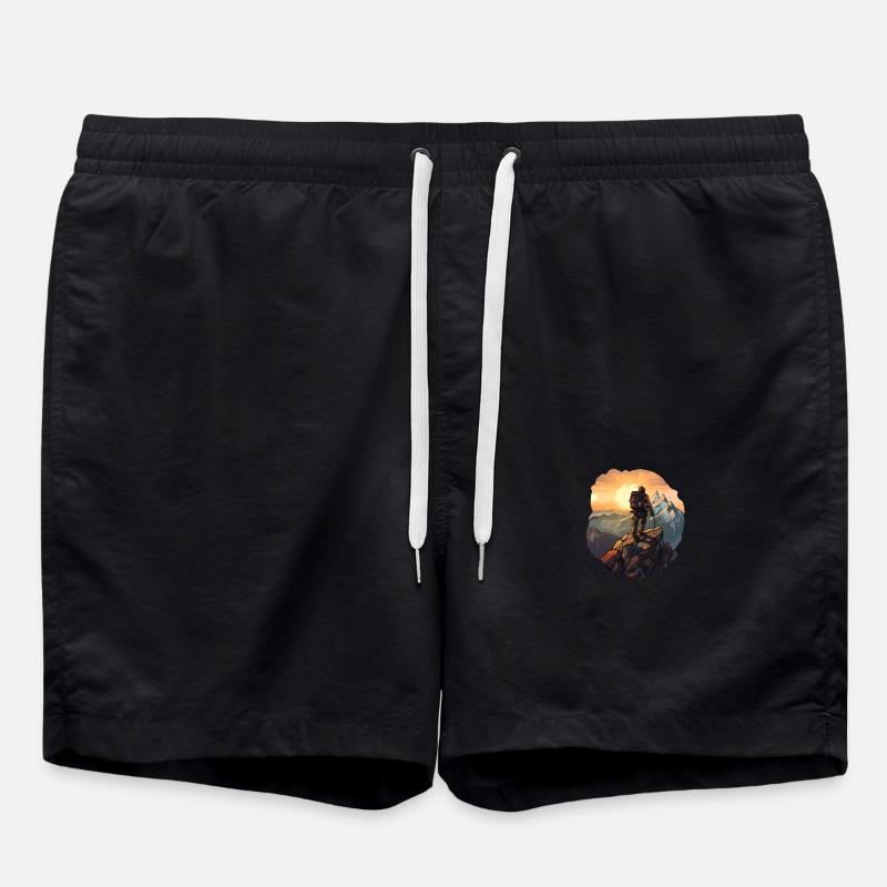 Bergsteigen - Badeshorts - Schwarz