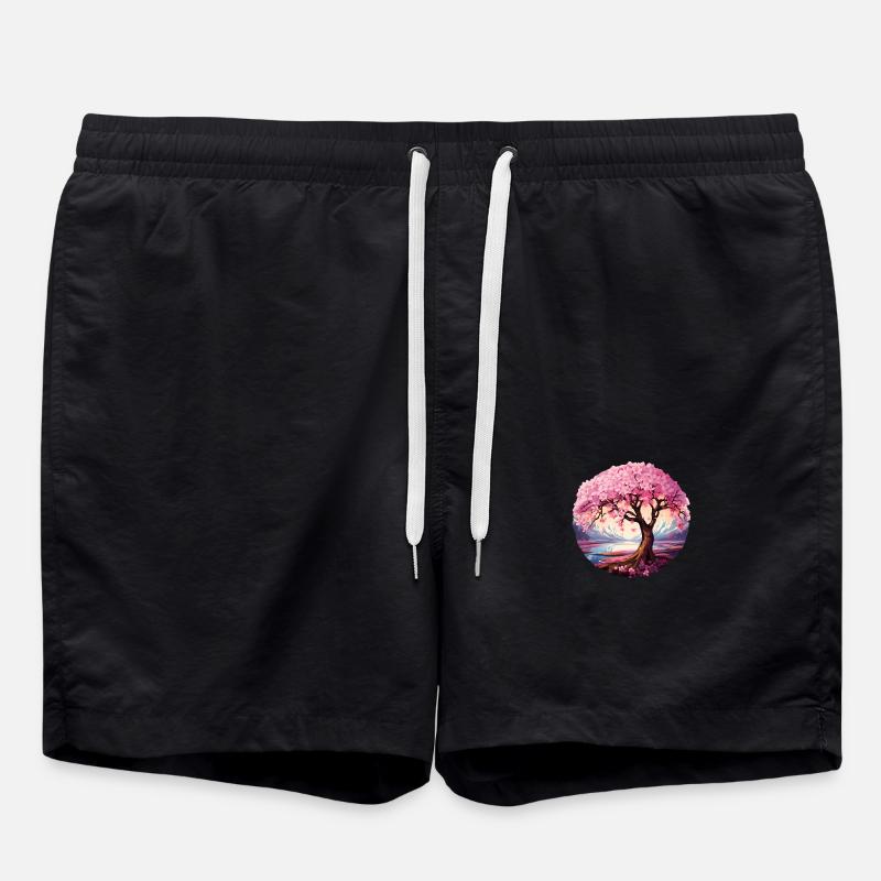 Cherry blossom tree - Swim Trunks - black