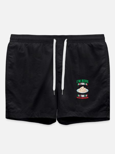 Pasta Carbonara - Swim Trunks - black