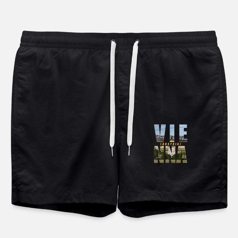 Vienna Austria Souvenir - Swim Trunks - black