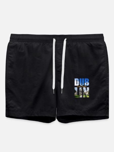 Dublin Ireland Souvenir - Swim Trunks - black