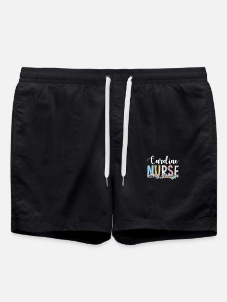 Idée cadeau pour infirmière cardiaque - Short de bain - noir