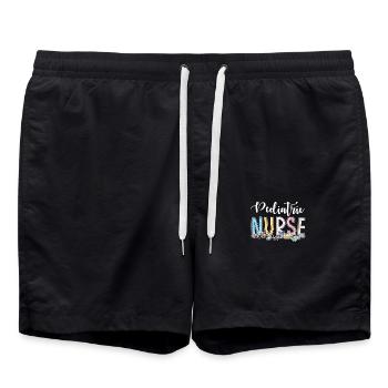 Gift idea for pediatric nurses - Swim Trunks - black - Front - AI Model Male 185 light (185cm)