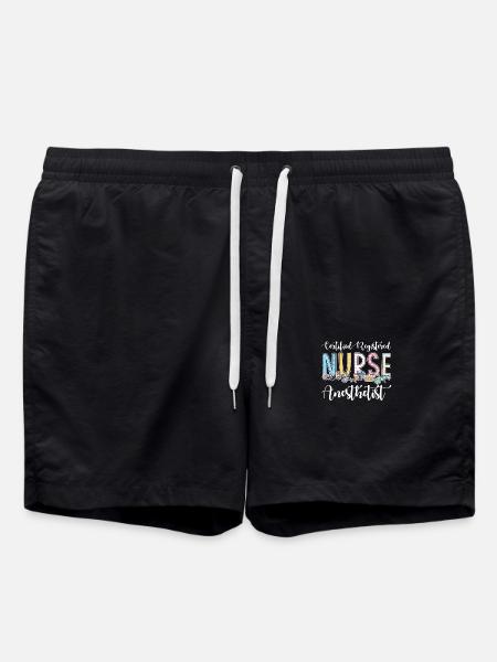 Certified Nurse Anesthesiologist - Swim Trunks - black