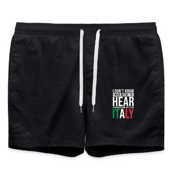 Italie Amour - Short de bain - noir - Devant - AI Model Male 185 light (185cm)