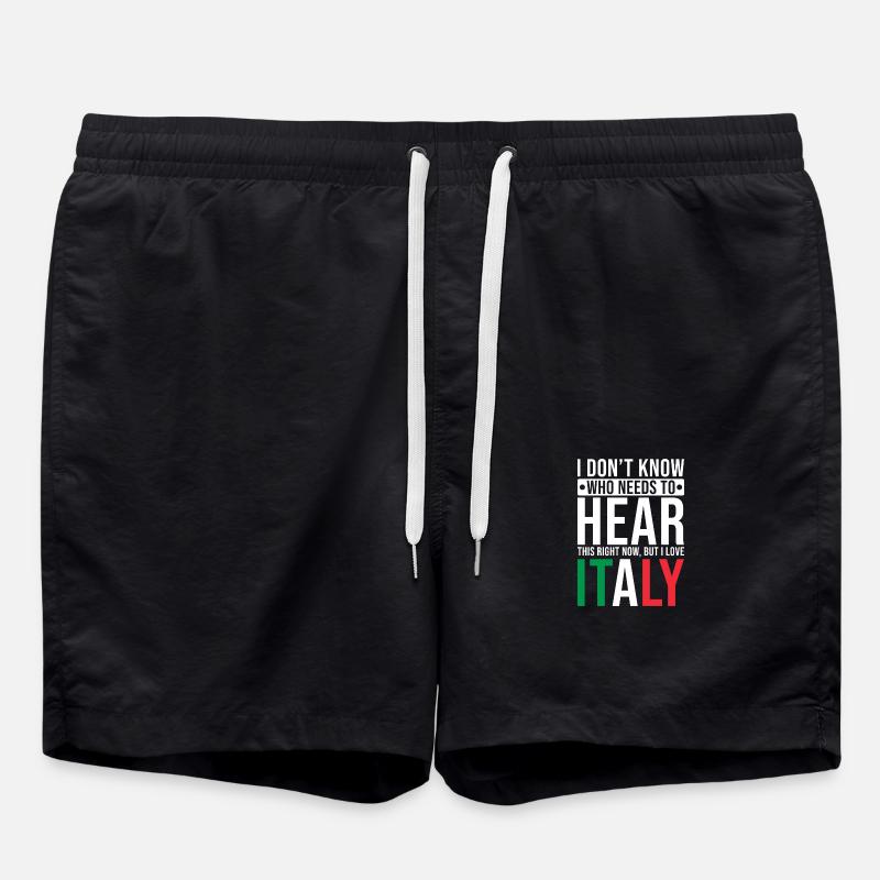 Italie Amour - Short de bain - noir
