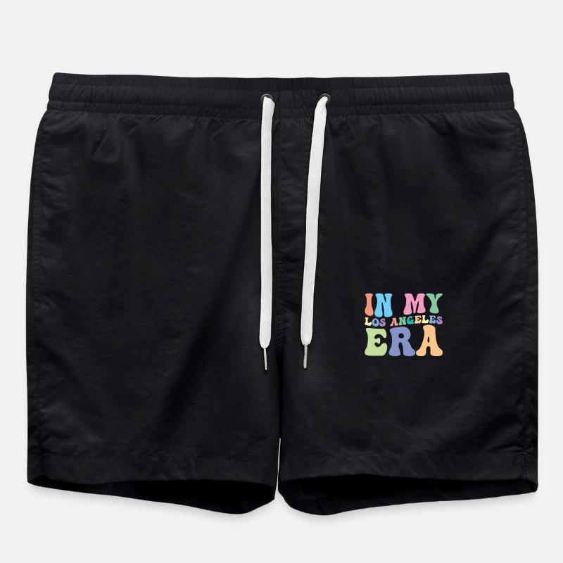Los Angeles Retro Groovy - Swim Trunks - black