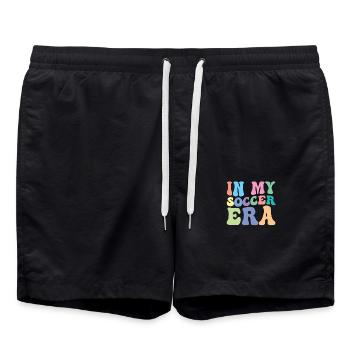 Joueuse de soccer Soccer féminin Soccer Girl - Short de bain - noir - Devant - AI Model Male 185 light (185cm)